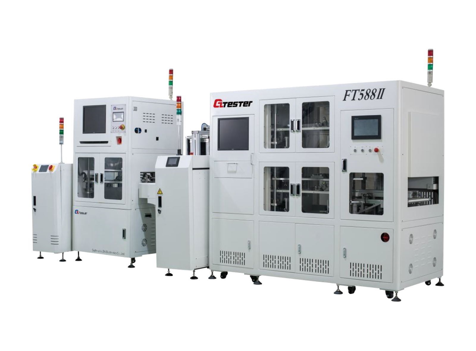 IN Line ICT+雙層 FCT 自動測試線